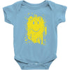 mud smiley face Baby Onesie