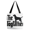 the dogfather labrador retriever Tote Bags