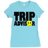 trip advisor Ladies Fitted T-Shirt