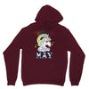 unicorns are born in may cute unicorn Unisex Hoodie
