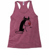 cat and wine Racerback Tank
