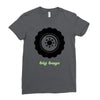 big men knows Ladies Fitted T-Shirt