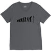 evolution of a golfer mens black golf t shirt top new V-Neck Tee
