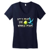 world peace Women's V-Neck T-Shirt