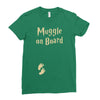 muggle on board maternity Ladies Fitted T-Shirt