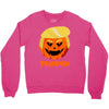 trumpkin funny donald trump pumpkin Crewneck Sweatshirt