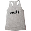 evolution of table tennis or ping pong mens black t shirt top Racerback Tank