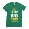 i like big monster cars Ladies Fitted T-Shirt