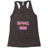 softball mom glitter Racerback Tank