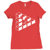 sheldon dreieck big bang theory triforce illusion 3d nerd fun usa Ladies Fitted T-Shirt