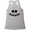 pumpkin funny face Racerback Tank