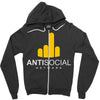 antisocial Zipper Hoodie