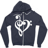 musik notes Zipper Hoodie