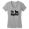 the dogfather labradoodle Women's V-Neck T-Shirt