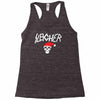 sleigher metal style xmas Racerback Tank