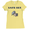 safe sex Ladies Fitted T-Shirt