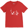 panda flat out with bamboo V-Neck Tee