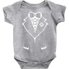 pixel tuxedo Baby Onesie