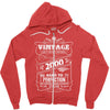 Vintage Aged To Perfection 2000 Zipper Hoodie