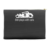 gearhead still plays with cars Accessory Pouches