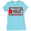 texas made lone star license plate Ladies Fitted T-Shirt