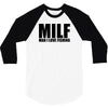 milf man i love fishing t shirt funny outdoors clever humor tee fisher 3/4 Sleeve Shirt
