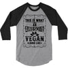 Awesome Vegan 3/4 Sleeve Shirt