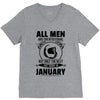 All Men Are Created Equal But Only The Best Are Born In June V-Neck Tee