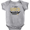 I Wear Gold For My Hero In Haven Baby Bodysuit