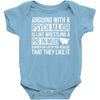 arguing with a psych major Baby Onesie