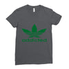 addicted ~ mens funny Ladies Fitted T-Shirt