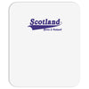 scotland born and raised retro white &amp; navy international country Mousepad