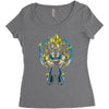majin warrior Women's Triblend Scoop T-shirt