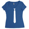 skinny white tie Women's Triblend Scoop T-shirt