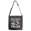 still plays with trucks family matching Adjustable Strap Totes