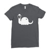apatosaurus white Ladies Fitted T-Shirt