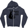crazy cat lady Zipper Hoodie