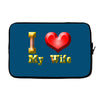 i heart my wife Laptop sleeve