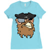 pirates face Ladies Fitted T-Shirt