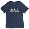 be nice to fat people bear chase funny pub joke V-Neck Tee