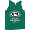 vintage quality without compromise 1977 aged to perfection Tank Top