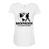 Backpacker Let's Explore The World Maternity Scoop Neck T-shirt