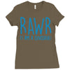 rawr (i'm a dinosaur) Ladies Fitted T-Shirt