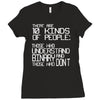 there are 10 kinds of people Ladies Fitted T-Shirt