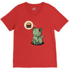 zombie cat V-Neck Tee