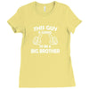 This Guy Is Going To Be A Big Brother Ladies Fitted T-Shirt