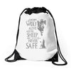 thrones wolf Drawstring Bags