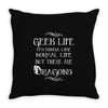 geek life Throw Pillow