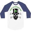 happy saint patrick day skull 3/4 Sleeve Shirt