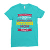 i never dreamed i'd grow up to be a super cool motocross mom but here Ladies Fitted T-Shirt